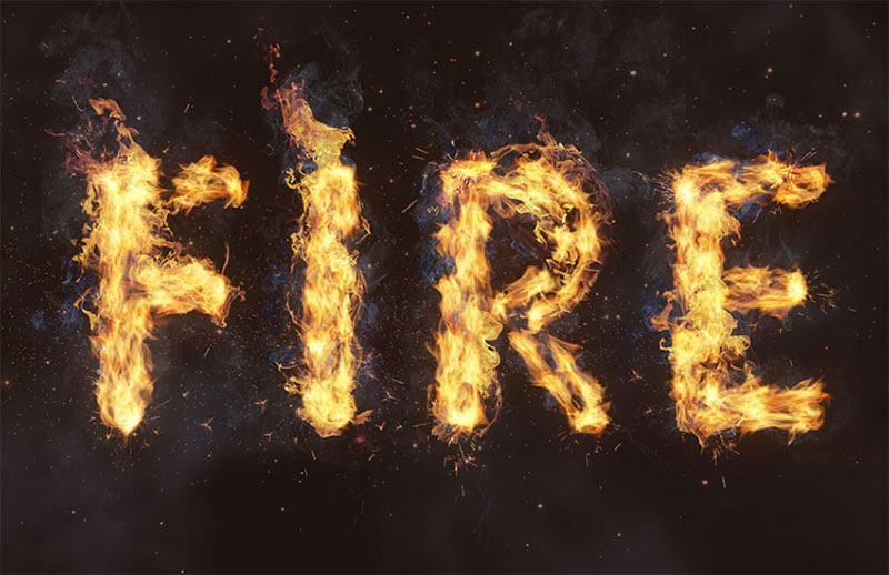 flame-text-effect