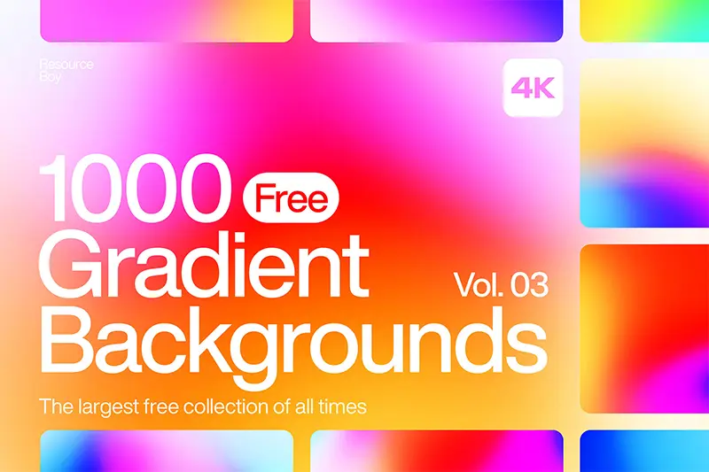 1000 Free Gradient Backgrounds Textures vol.3