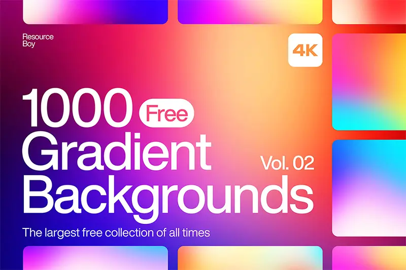 1000 Free Gradient Backgrounds Textures vol.2