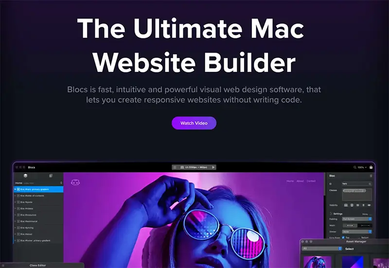 blocs, the ultimate mac website builder
