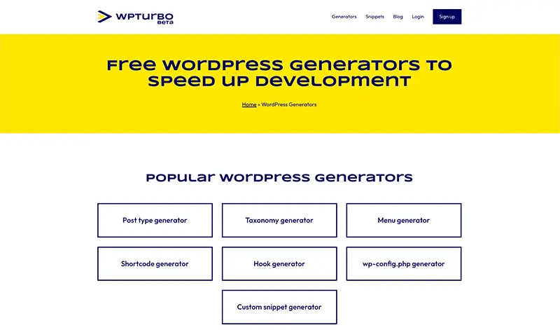WordPress Turbo Beta